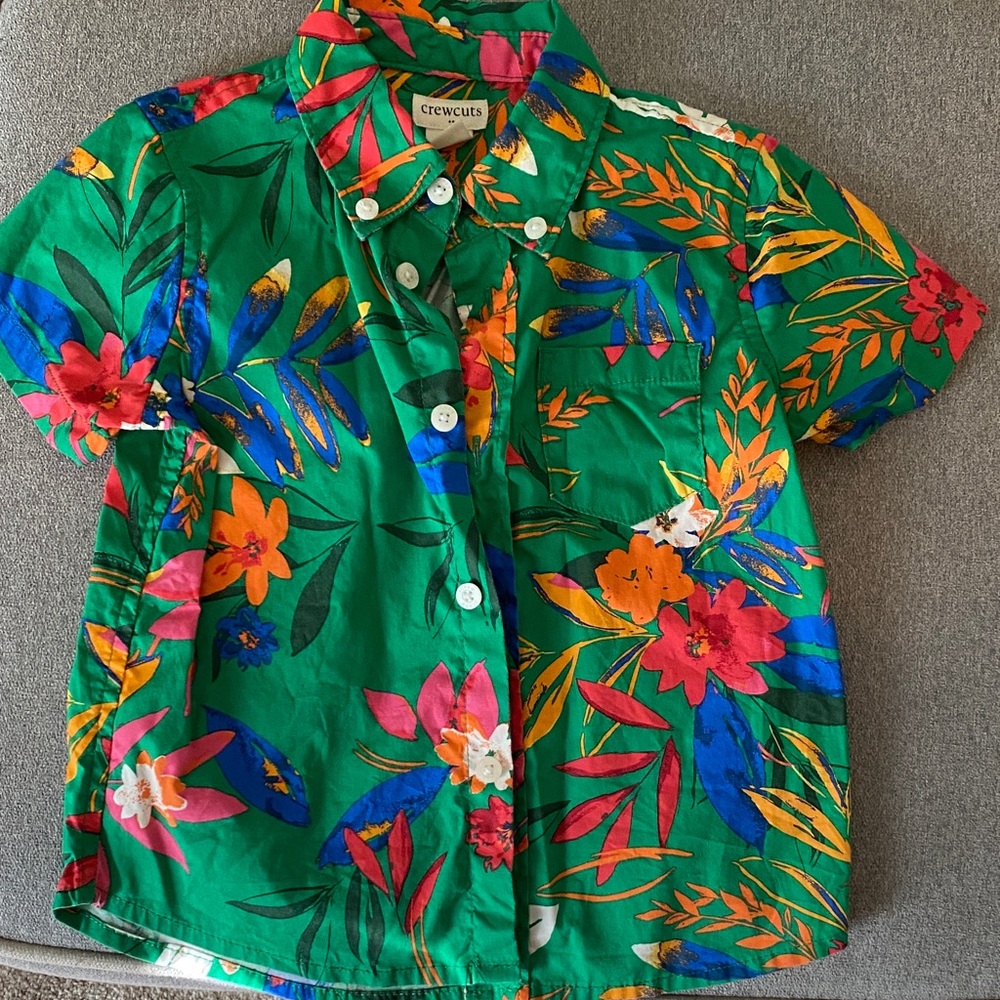 Crewcuts Tropical Button Down Shirt